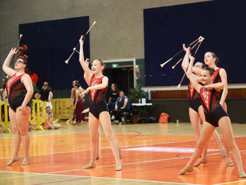 "Photographie du championnat régional de twirling bâton en Bourgogne-Franche-Comté"